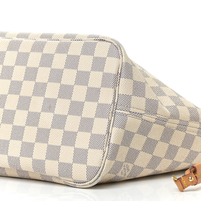 Louis Vuitton Damier Azur Neo Neverfull MM Rose Ballerine 10 of 20