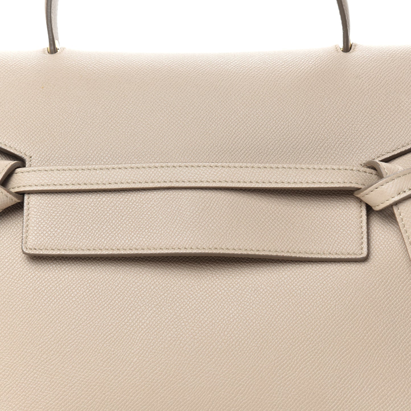 Grained Calfskin Mini Belt Bag Light Taupe