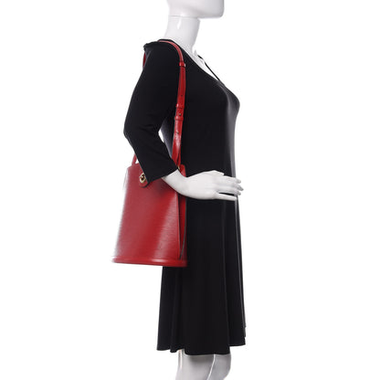 Louis Vuitton Epi Cluny Castillan Red 2 of 15