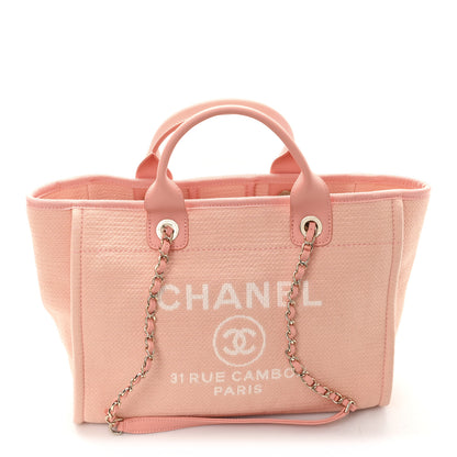 Chanel Mixed Fibers Small Deauville Tote Pink 9 of 11