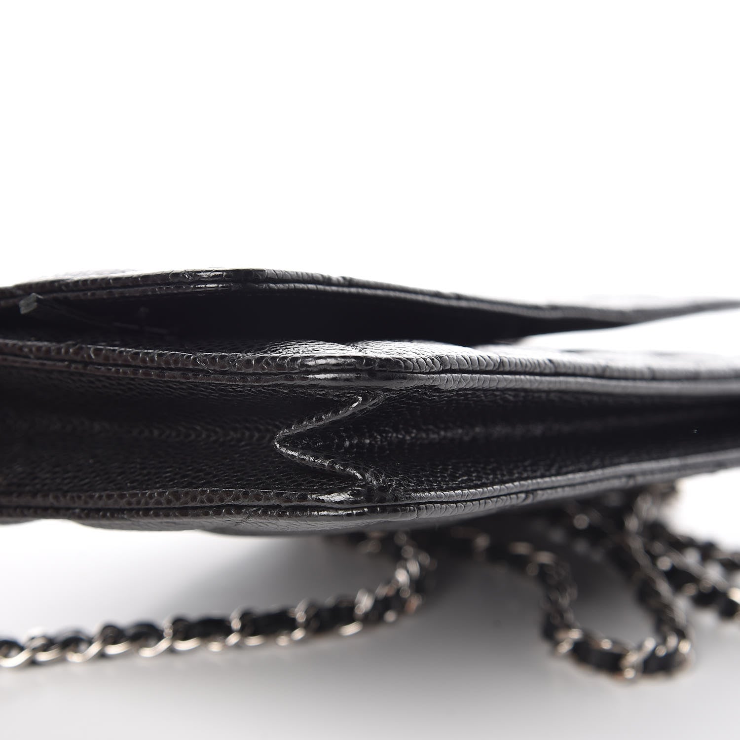 Chanel Caviar Quilted Wallet On Chain WOC Black 9 of 11