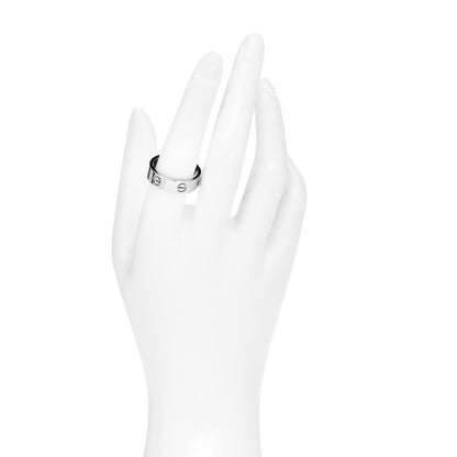 Cartier 18K White Gold 5.5mm LOVE Ring 58 8.25 2 of 4