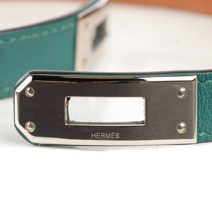 Hermes Swift Kelly Double Tour Bracelet XS Malachite 4 of 7