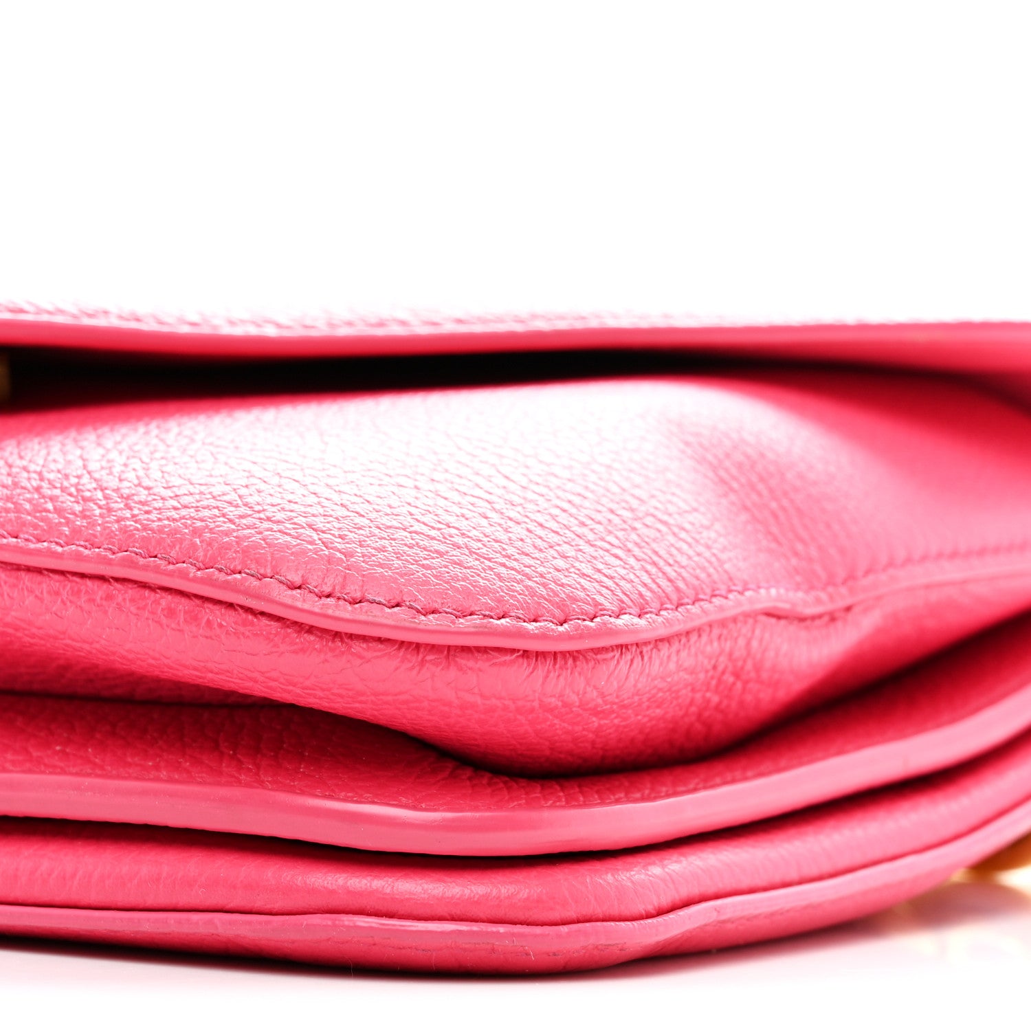 Bottega Veneta Calfskin Mount Envelope Bag Pink 10 of 10