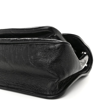 Saint Laurent Crinkled Calfskin Matelasse Monogram Medium Niki Chain Satchel Black 10 of 10