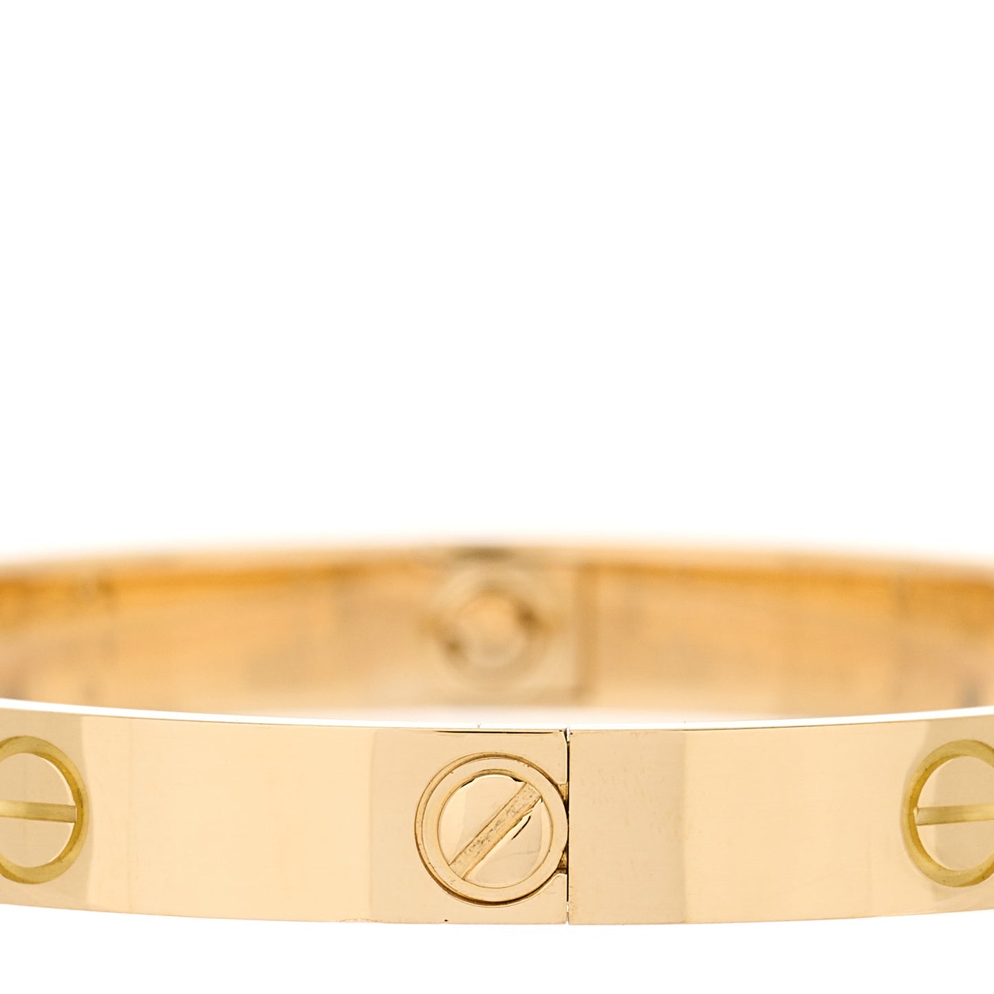 18K Yellow Gold 4 Diamond LOVE Bracelet 17