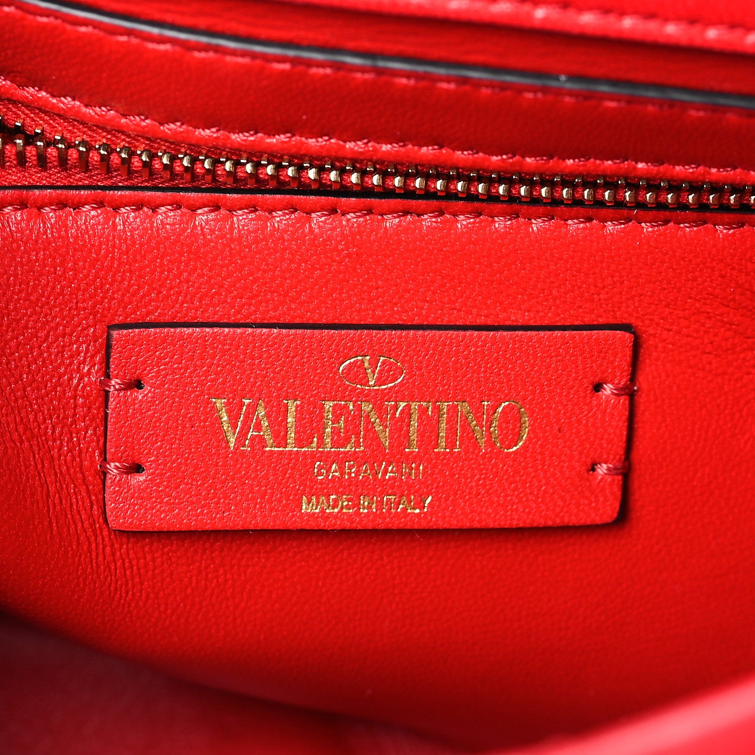Valentino Garavani Nappa Enamel Monochrome Medium Roman Stud Shoulder Bag Rouge Pur 6 of 8