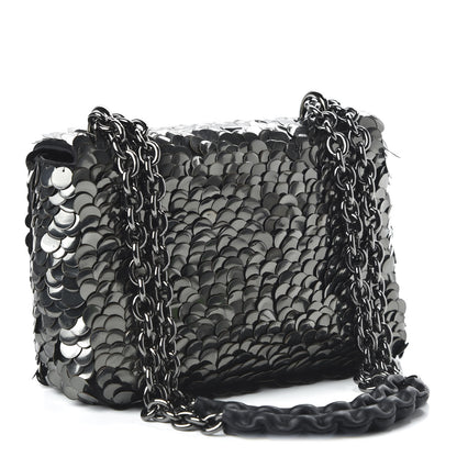 Tom Ford Paillette Embellished Large Natalia Chain Bag Dark Silver Black 3 of 9