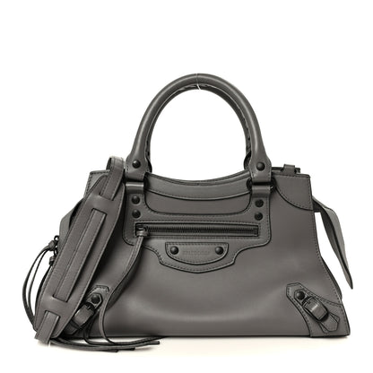 Balenciaga Smooth Calfskin Neo Classic Black Hardware S City Dark Grey 1 of 10