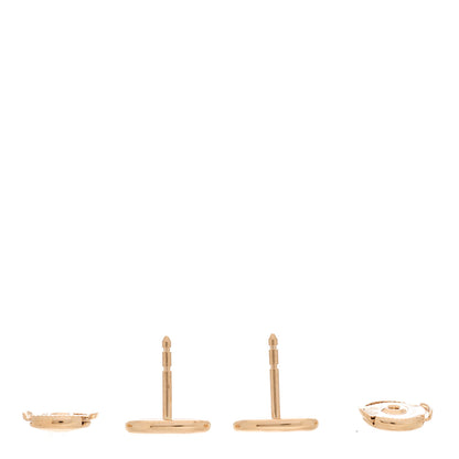 Hermes 18K Rose Gold TPM Farandole Stud Earrings 3 of 4