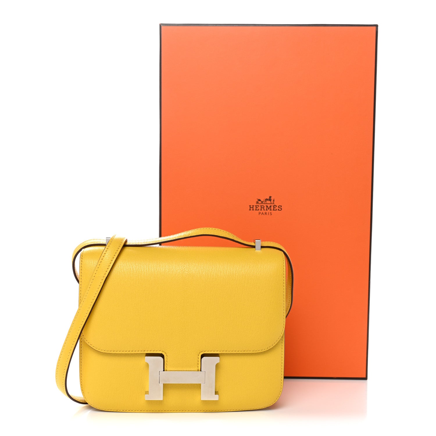 Hermes Chevre Mysore Constance 18 Jaune De Naples 13 of 13