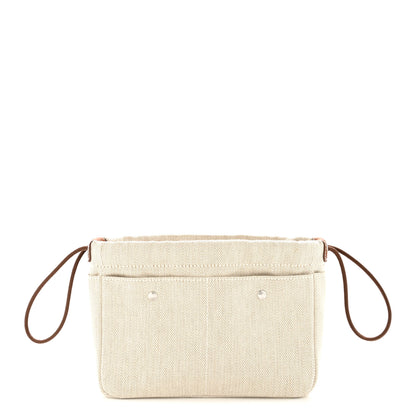 Hermes Canvas Barenia Fourbi 20 PM Pouch Naturel Fauve 1 of 8