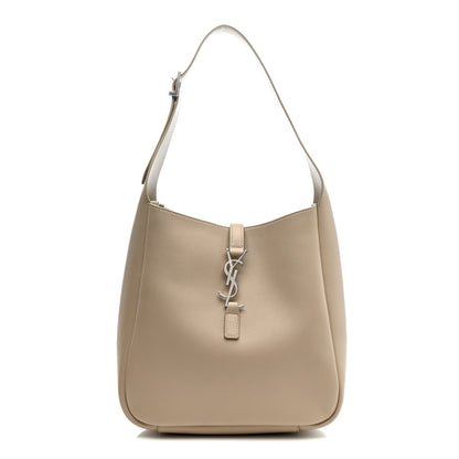 Saint Laurent Smooth Calfskin Small Le 5 A 7 Soft Hobo Sea Salt 1 of 10