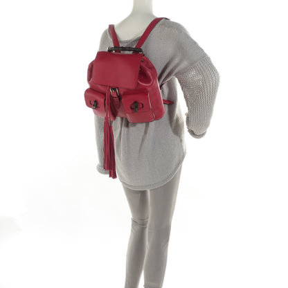 Gucci Cellarius Calfskin Medium Bamboo Backpack Petunia 2 of 7