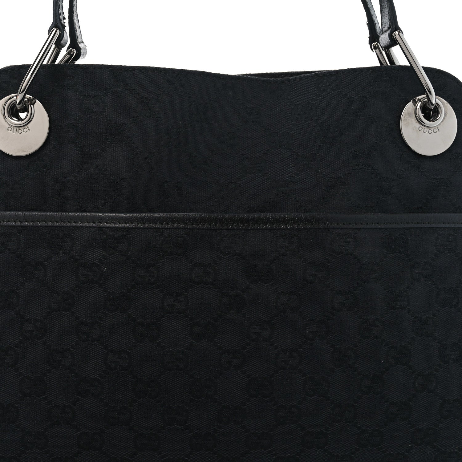 Gucci Monogram Medium Eclipse Shoulder Bag Black 8 of 10