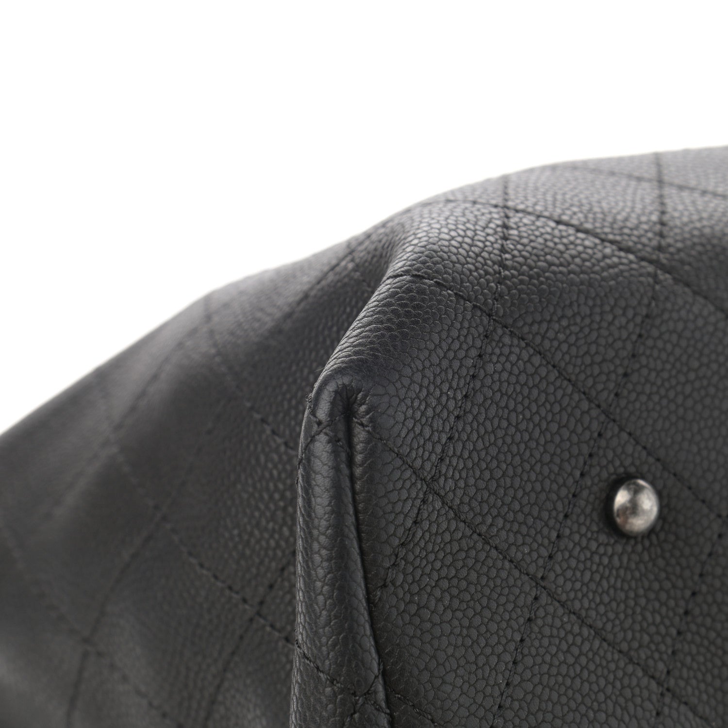 Chanel Grained Vegetal Calfskin Urban Shopping Tote Black 9 of 14