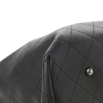 Chanel Grained Vegetal Calfskin Urban Shopping Tote Black 9 of 14