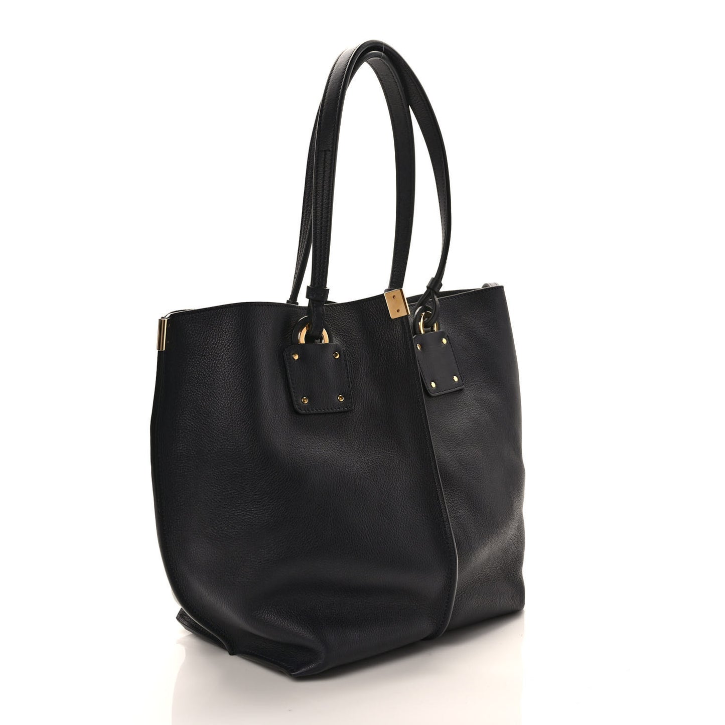 Smooth Calfskin Medium Vick Tote Full Blue