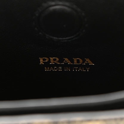 Prada City Calfskin Lucer Studded Small Margit Bag Black Roccia 7 of 8