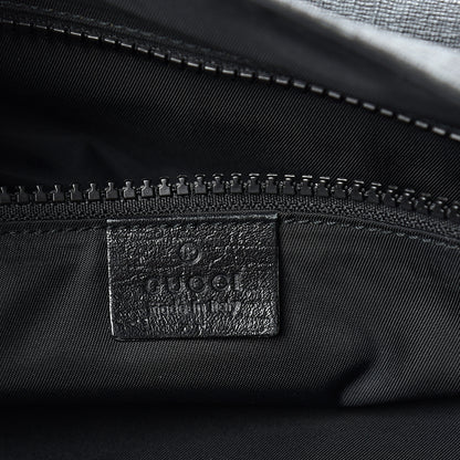 Gucci GG Plus Monogram Medium Flap Messenger Bag Black 5 of 17