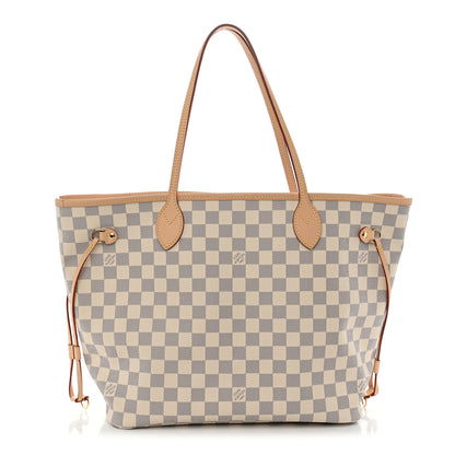 Louis Vuitton Damier Azur Neo Neverfull MM Rose Ballerine 1 of 10