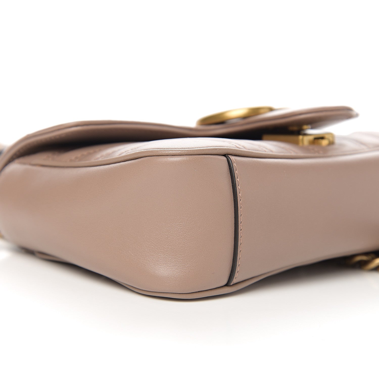 Gucci Calfskin Matelasse Mini GG Marmont Shoulder Bag Porcelain Rose 10 of 10