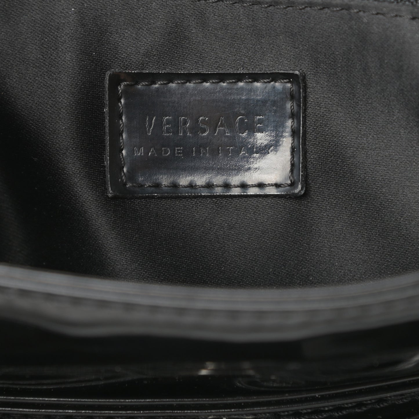 Patent Medusa Tote Black