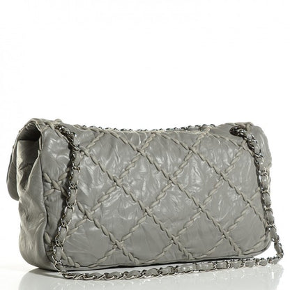 Chanel Calfskin Ultra Stitch Oversized Flap Grey 5 of 24