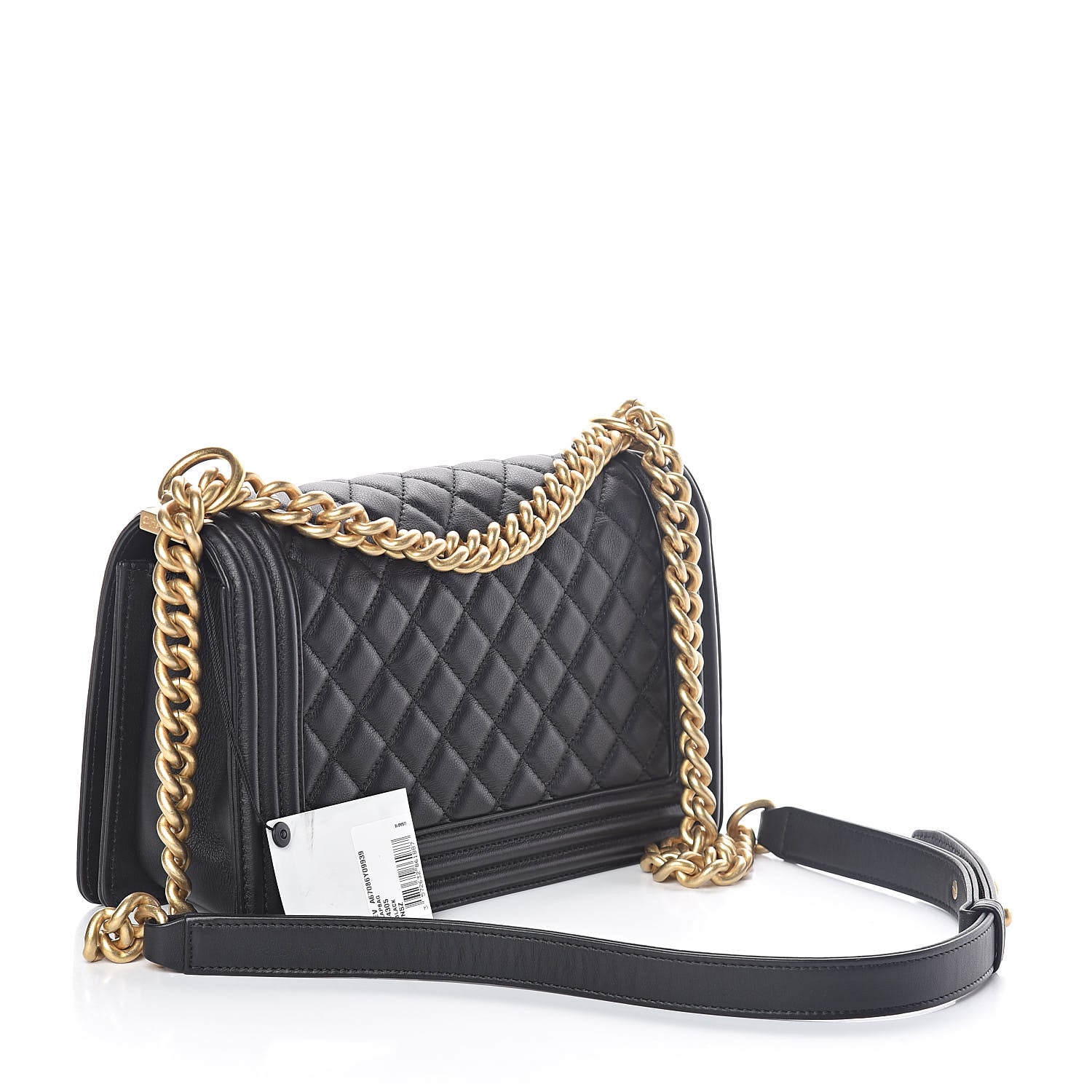 Chanel Lambskin Quilted Medium Boy Flap Black 3 of 10