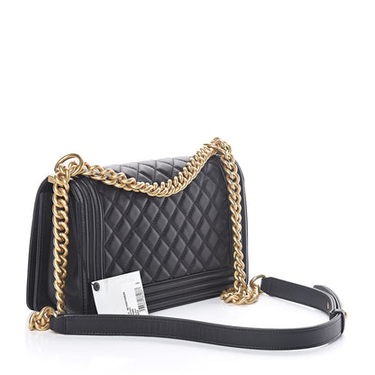 Chanel Lambskin Quilted Medium Boy Flap Black 3 of 10