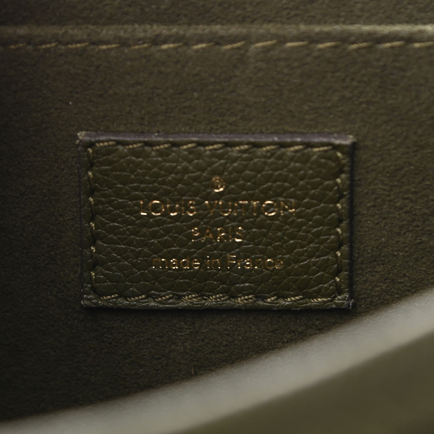 Louis Vuitton Grained Calfskin Lockme Chain Bag PM Kaki 5 of 8