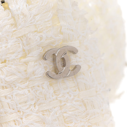 Chanel Fantasy Tweed Camellia Pin Brooch Ivory 4 of 6