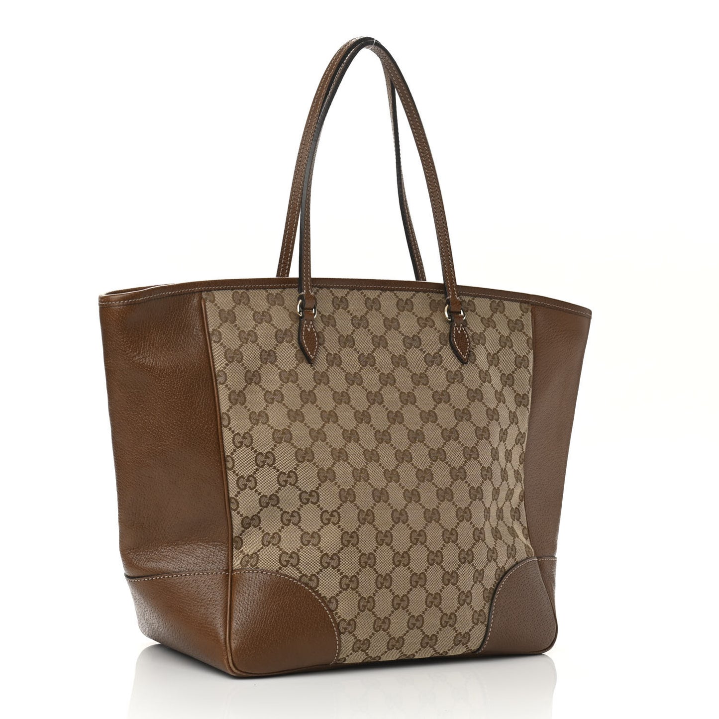 Monogram Medium Bree Zippered Tote Beige Tabacco