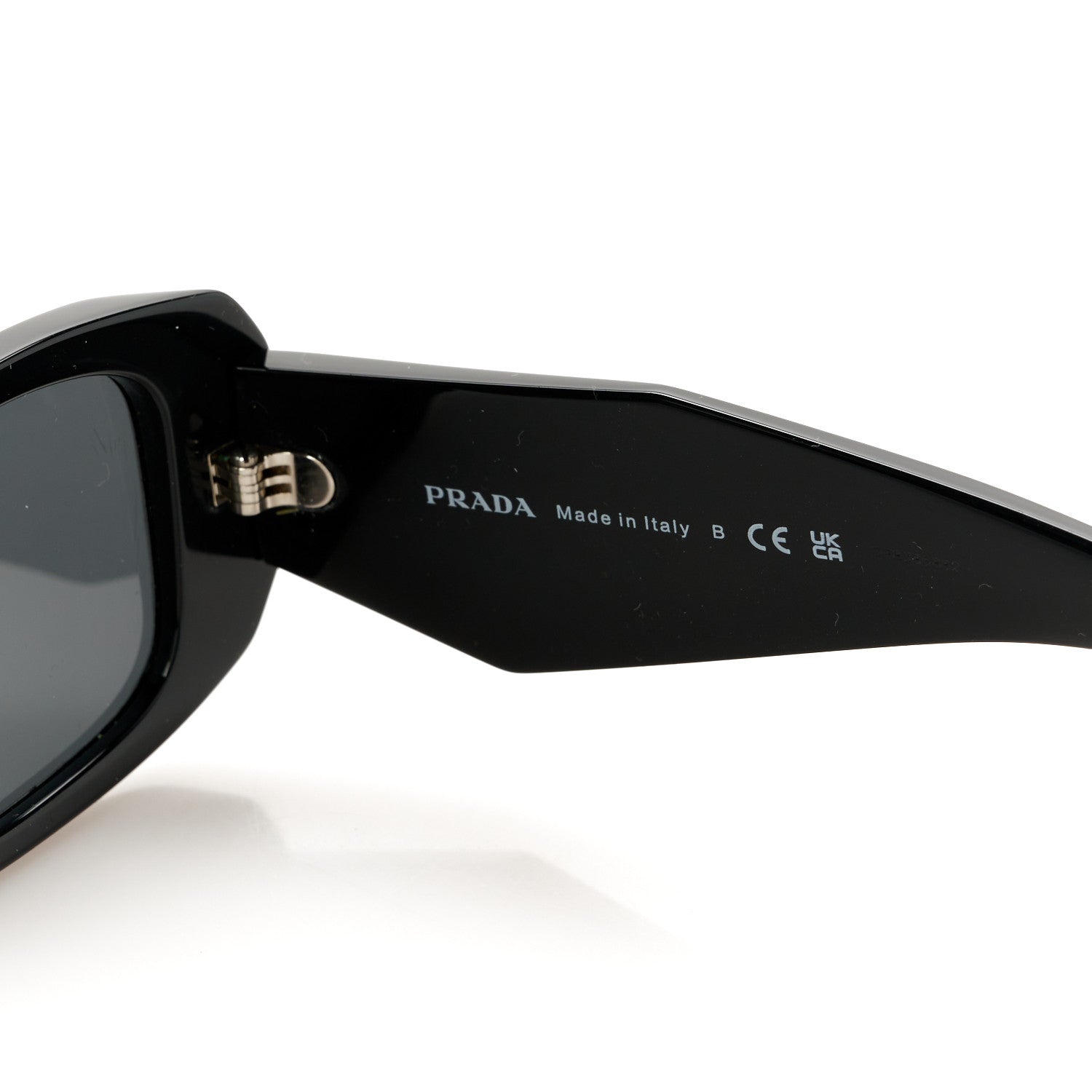 Prada Acetate Symbole Sunglasses SPR 17W Black 6 of 8
