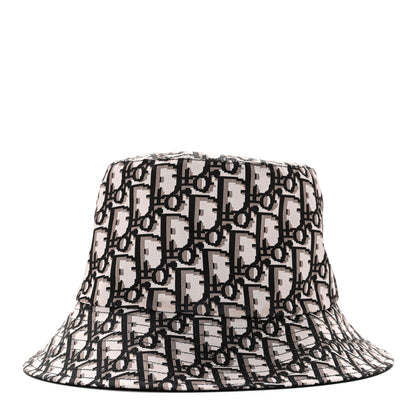 Christian Dior Oblique Reversible Teddy-D Brim Bucket Hat 57 Black 5 of 16