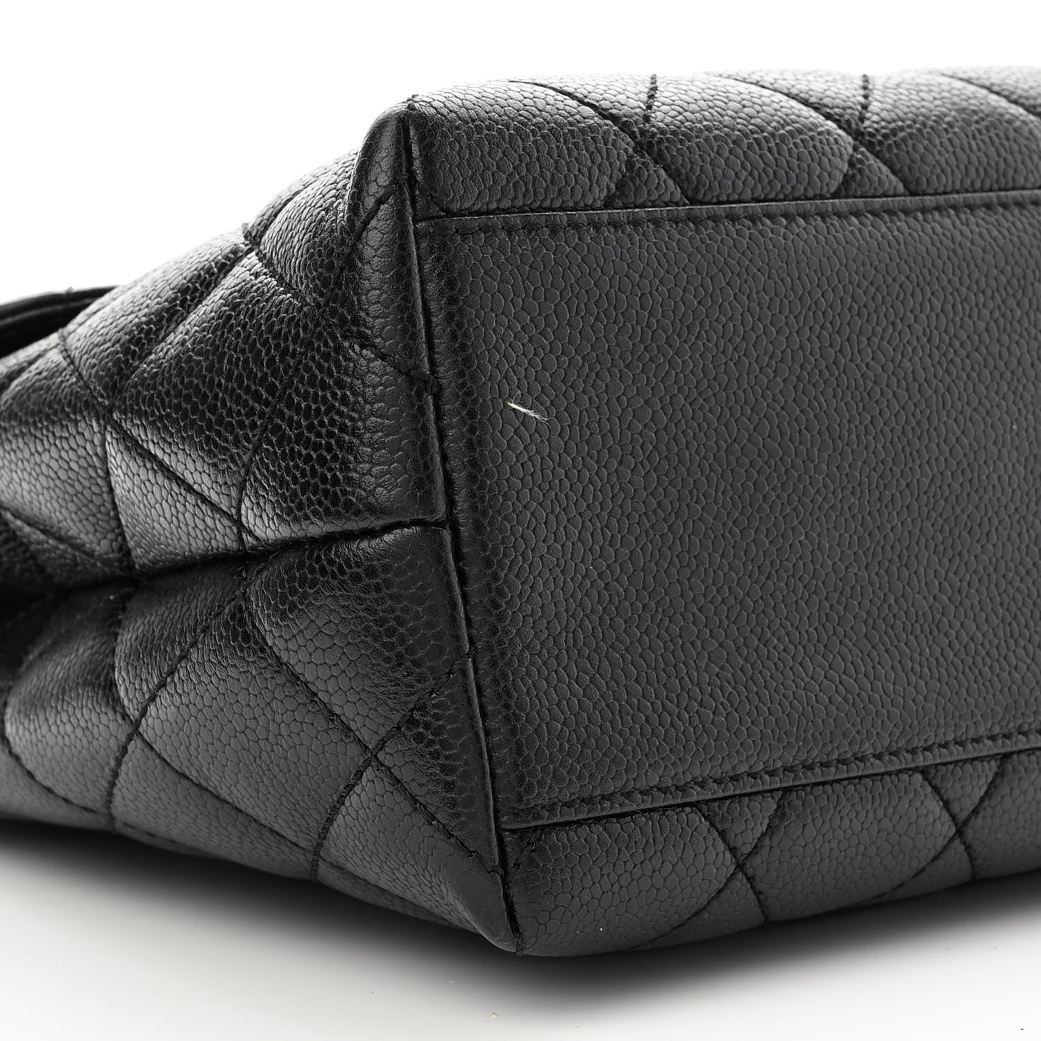 Chanel Caviar Quilted Jumbo Kelly Flap Black 10 of 11