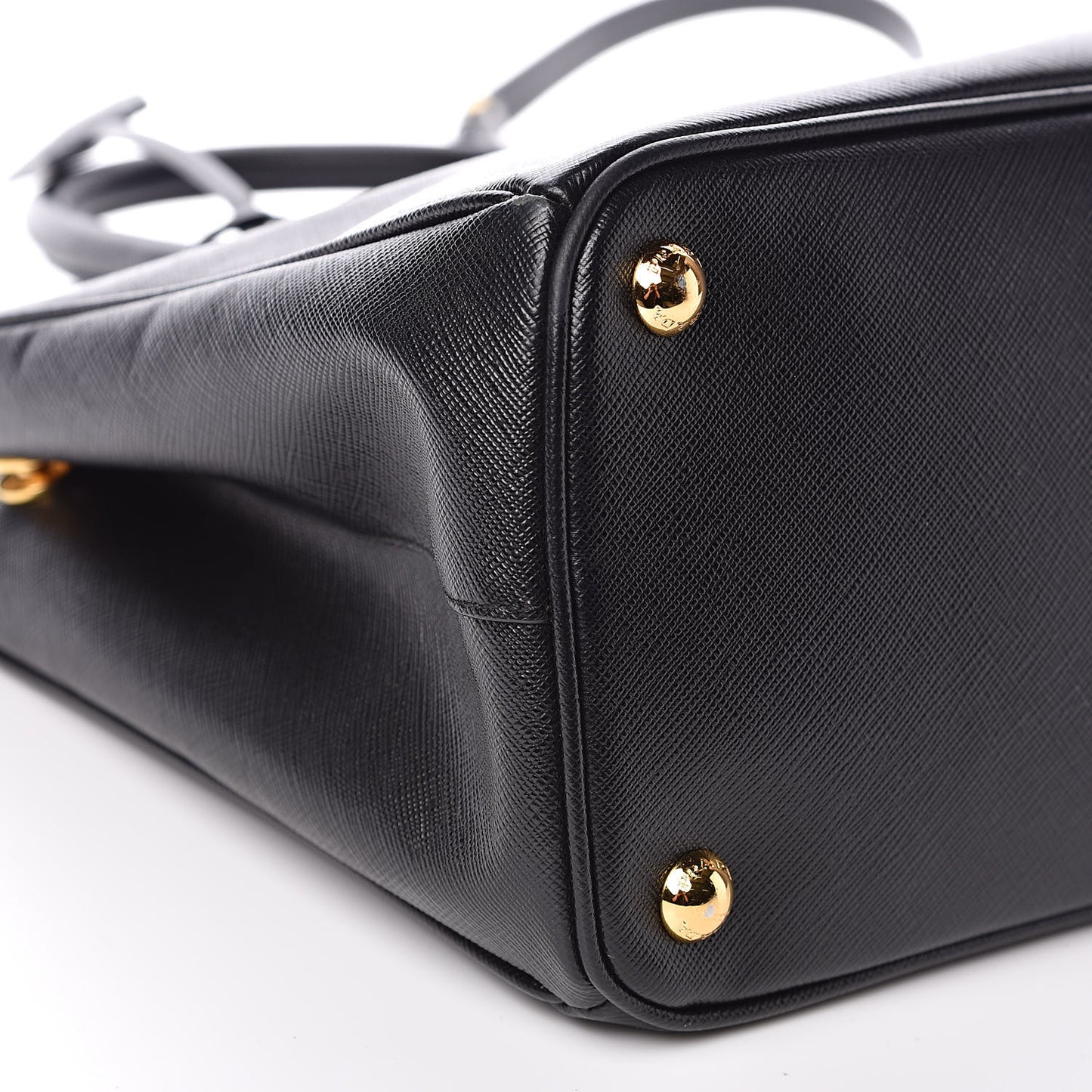 Saffiano Small Galleria Double Zip Tote Black