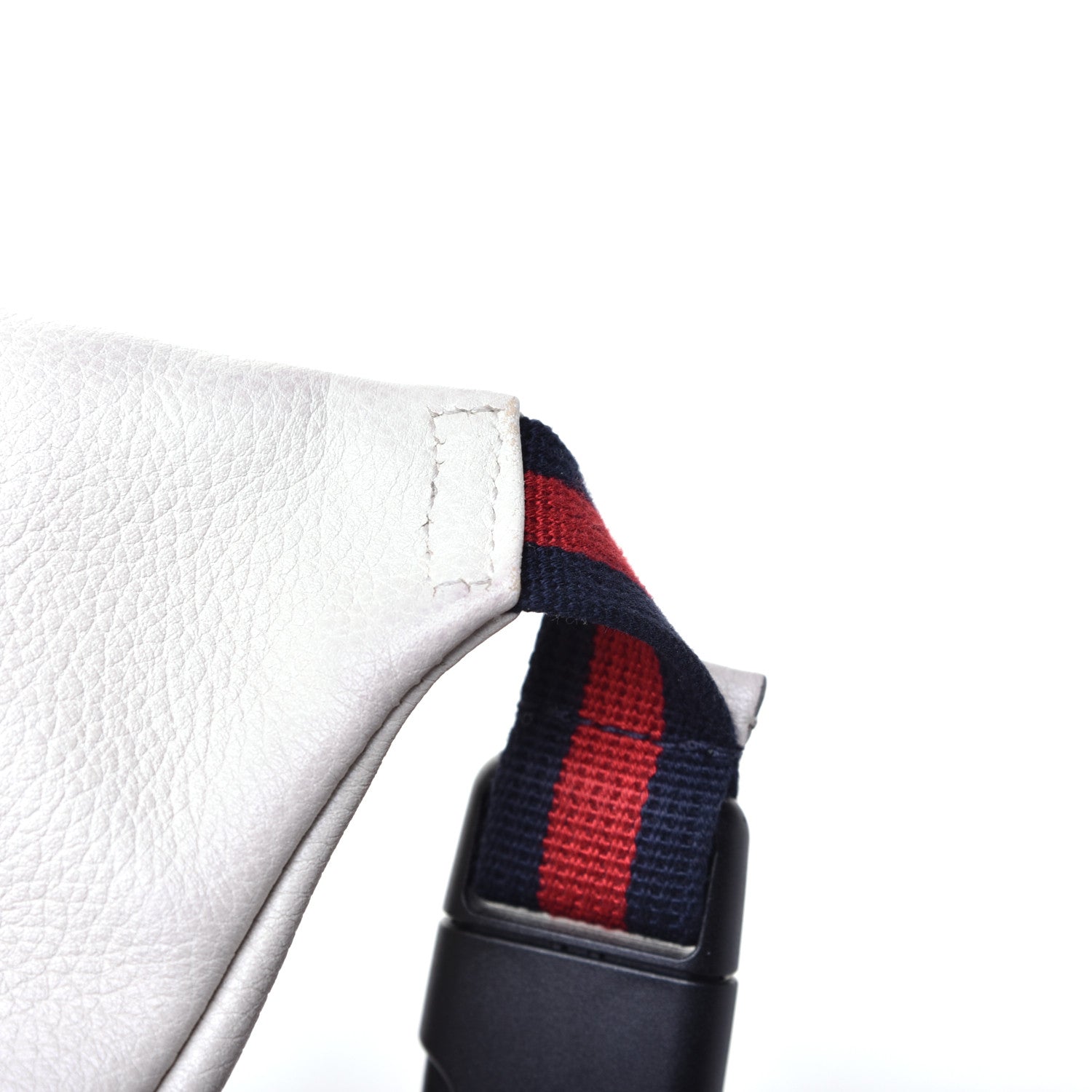 Gucci Grained Calfskin Small Logo Belt Bag White 11 of 12