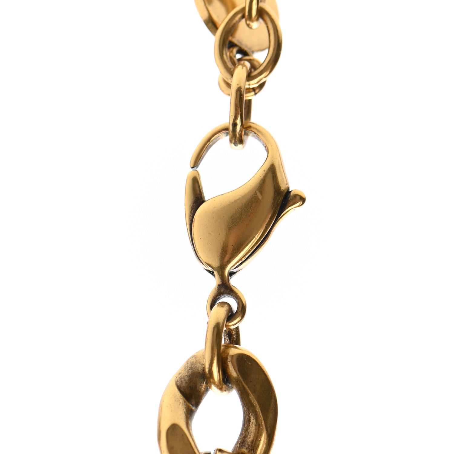 Christian Dior Metal Chain Choker Necklace Gold 5 of 7