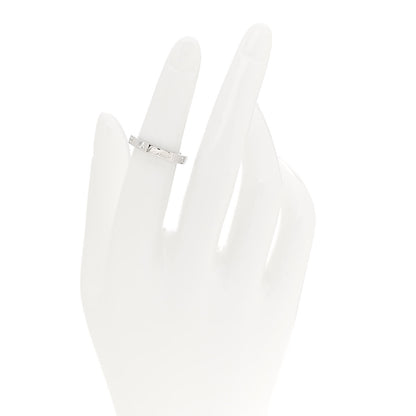 Cartier 18K White Gold Diamond Lanieres Half Eternity Band Ring 48 4.5 2 of 5