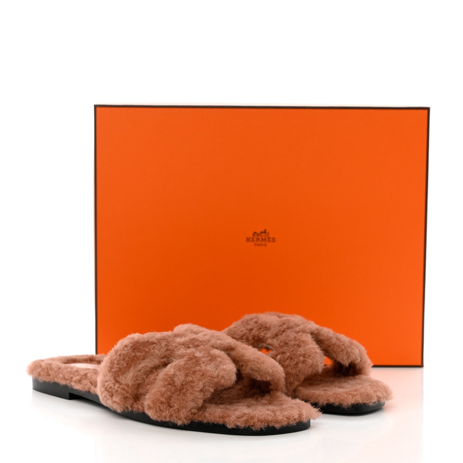 Hermes Woolskin Oran Sandals 39 Rose Aube 8 of 8