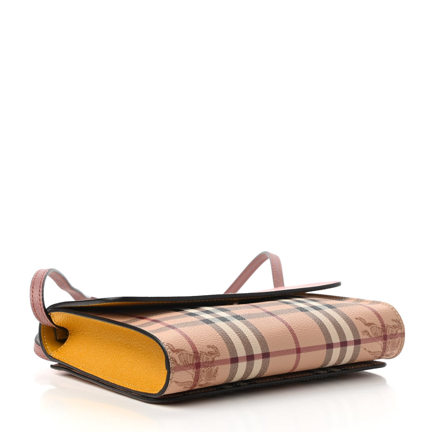 Derby Calfskin Haymarket Check Small Loxley Crossbody Cinnamon Red Multicolor