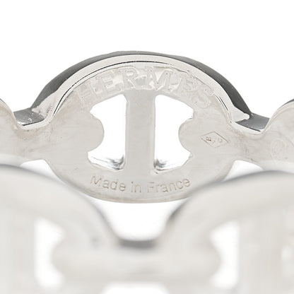 Hermes Sterling Silver PM Chaine d'Ancre Enchainee Band Ring 51 5.75 4 of 5