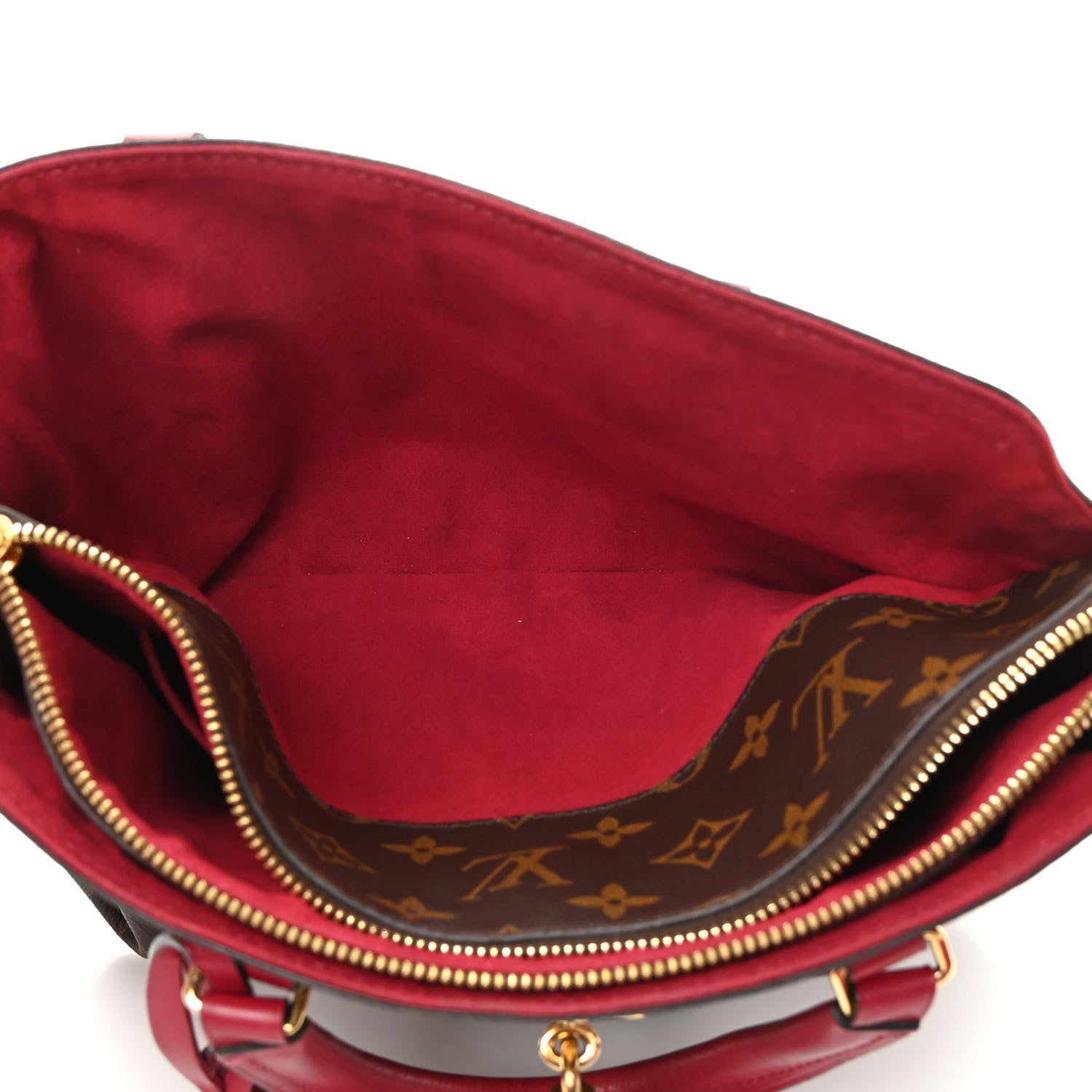 Louis Vuitton Monogram Flower Zipped Tote PM Lie de Vin 5 of 19