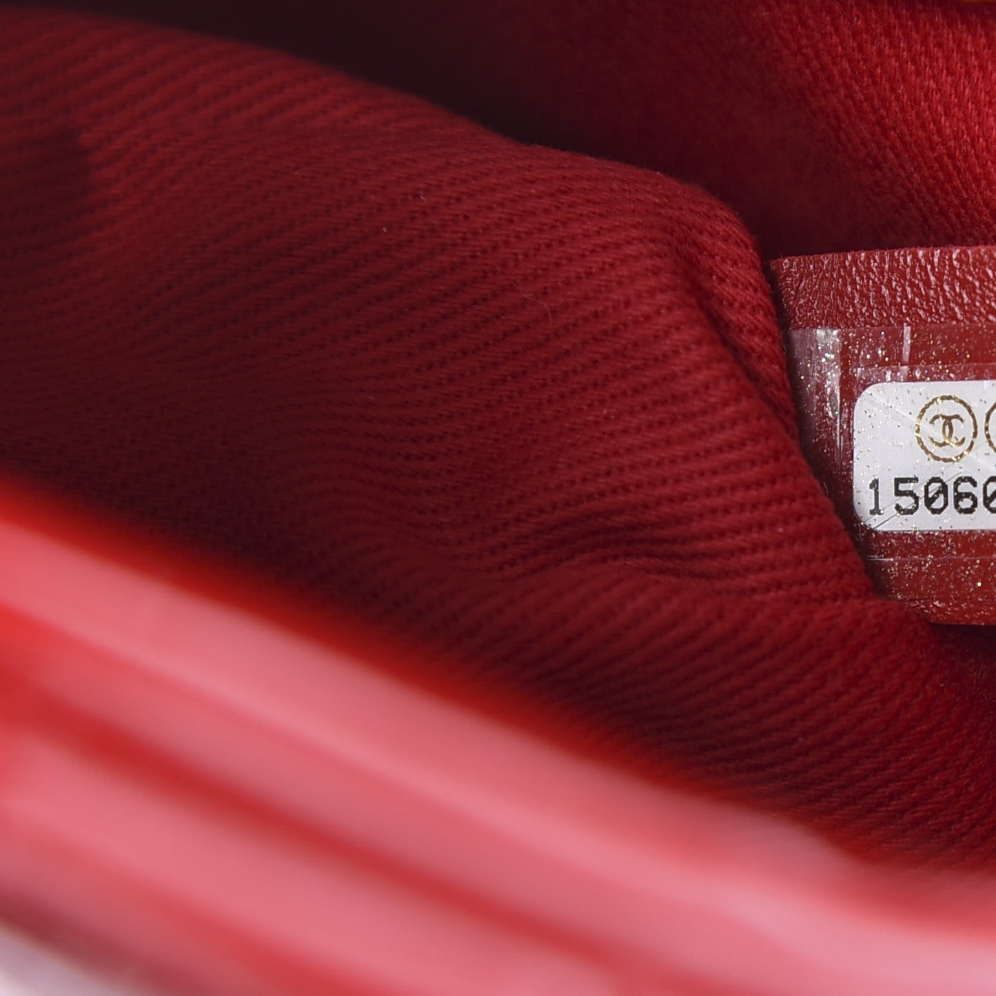 Patent Quilted Small Just Mademoiselle Bowling Bag Red