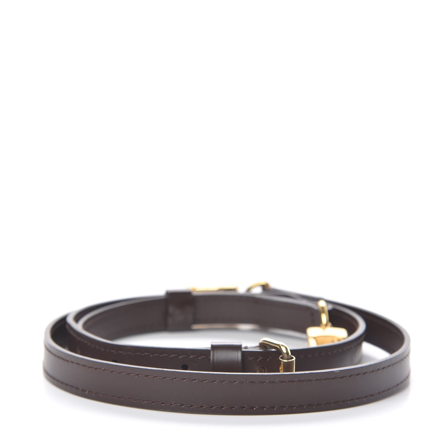 Louis Vuitton Calfskin 16mm Adjustable Shoulder Strap Brown 2 of 4
