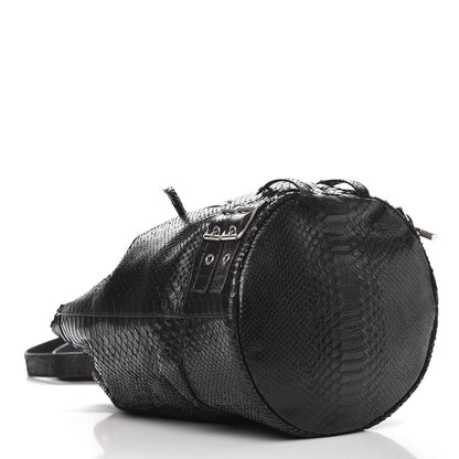 Saint Laurent Python Medium Rider Bucket Bag Black 4 of 8