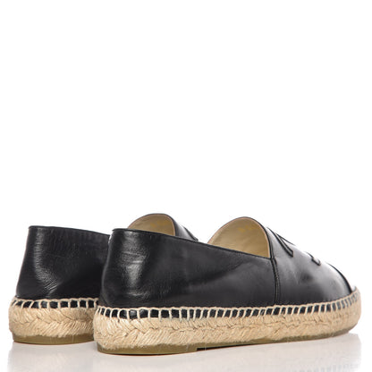 Chanel Lambskin CC Espadrilles 39 Black 4 of 12