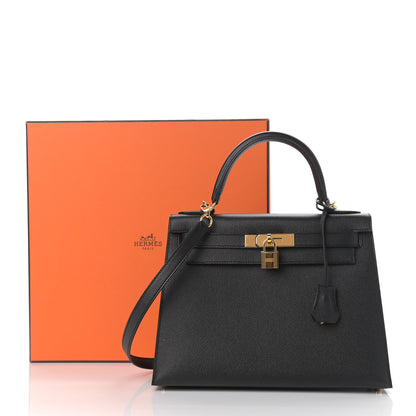 Hermes Epsom Kelly Sellier 28 Black 14 of 14
