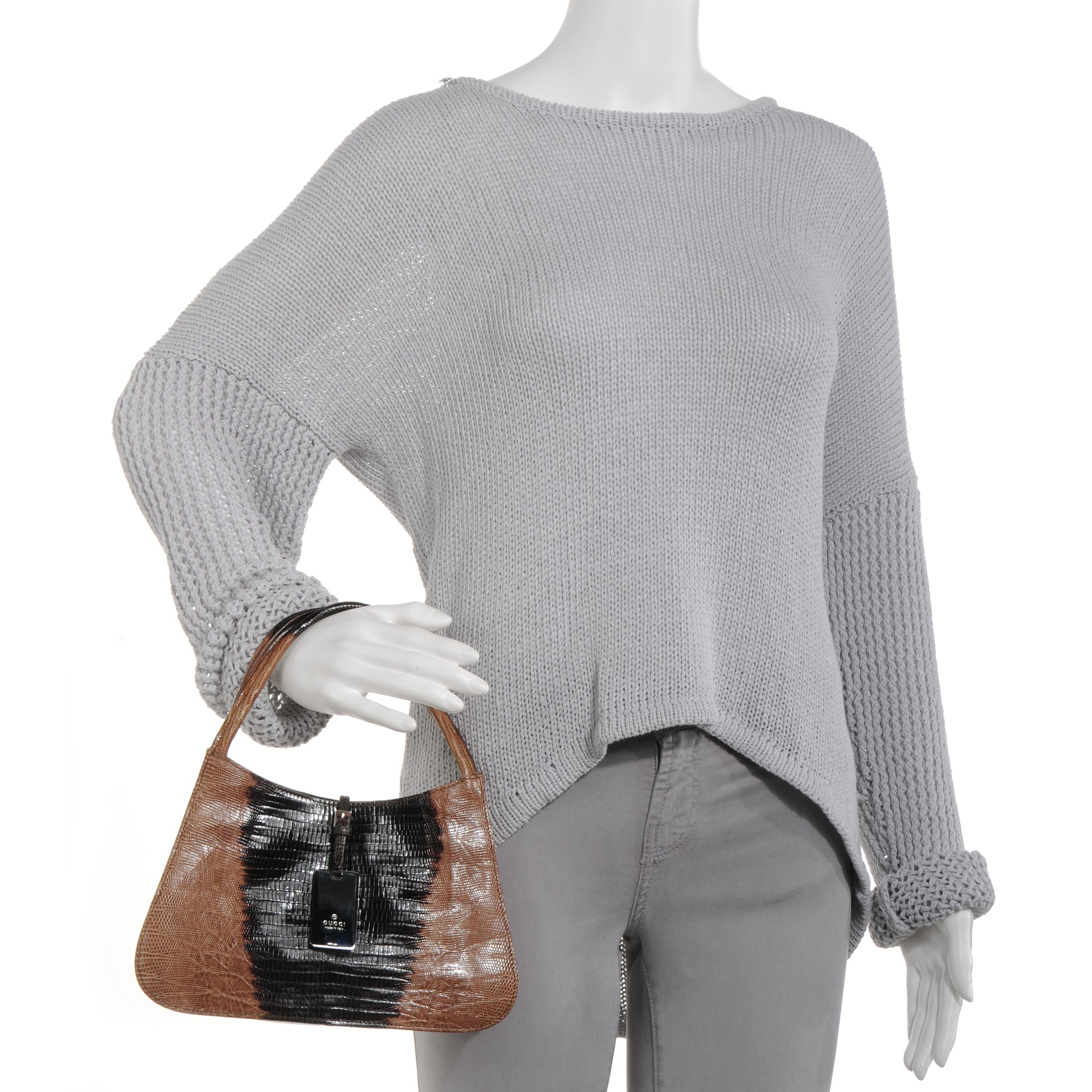 Gucci Lizard Shoulder Bag 2 of 7